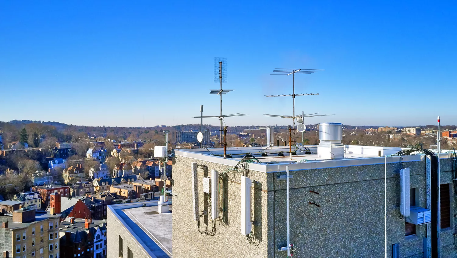 Rooftops for Urban Network Optimization